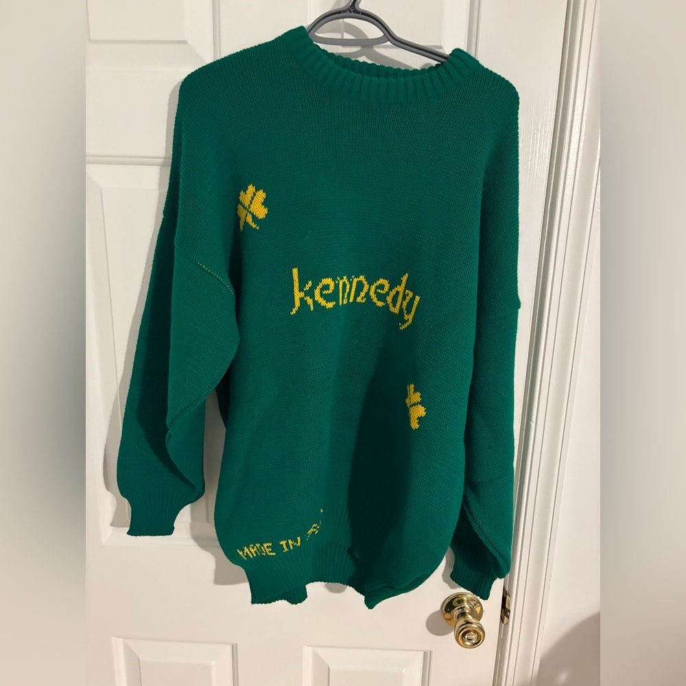 NWOT Latchfords of Ireland vintage “Made in Ireland” “Kennedy” sweater size XL